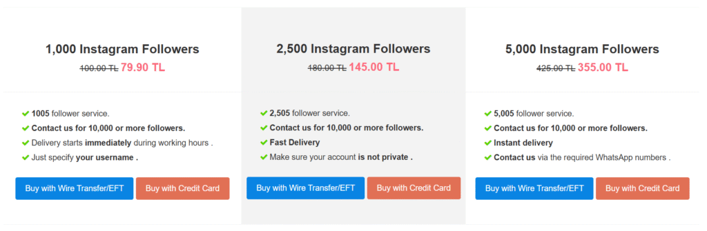 Takipcizen Followers Package