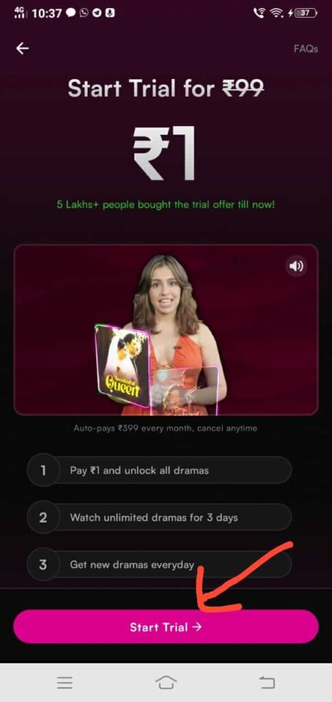 Story Tv Trial